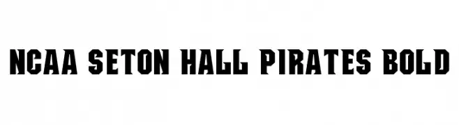 NCAA Seton Hall Pirates Bold  font caratteri gratis