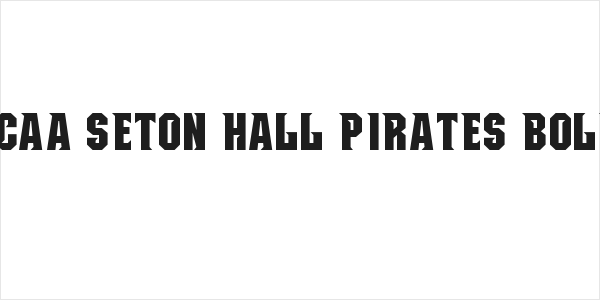 NCAA Seton Hall Pirates Bold Logo