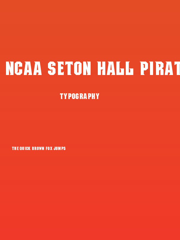 NCAA Seton Hall Pirates Bold Poster