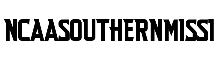 NCAA Southern Miss 1  Frei Schriftart Herunterladen
