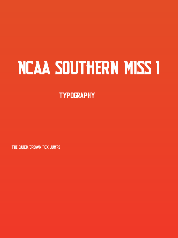 NCAA Southern Miss 1 Poster