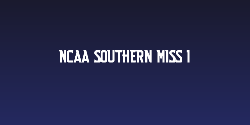 NCAA Southern Miss 1 Social Header