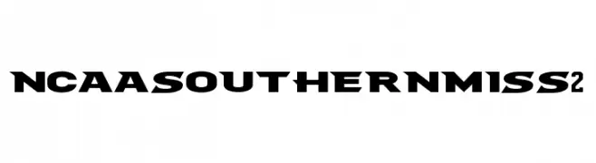 NCAA Southern Miss 2  नि: शुल्क फ़ॉन्ट्स डाउनलोड