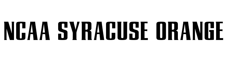 NCAA Syracuse Orange Font
