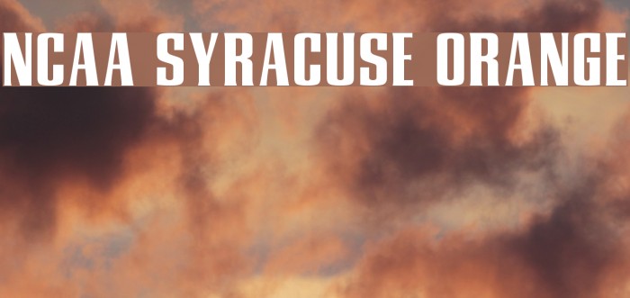 NCAA Syracuse Orange Font examples