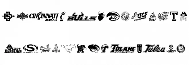 NCAA The Americans Polices MAJUSCULES