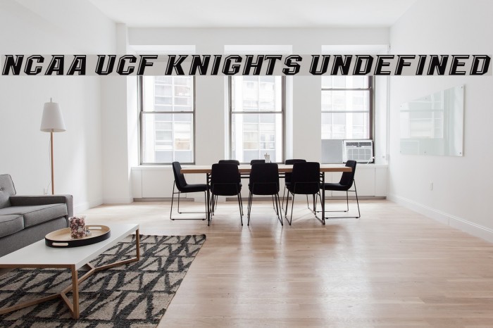 NCAA UCF Knights Undefined Font examples