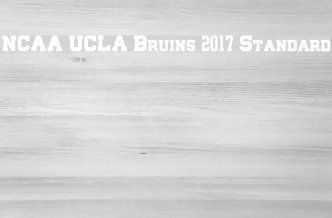 NCAA UCLA Bruins 2017 Standard Caratteri examples