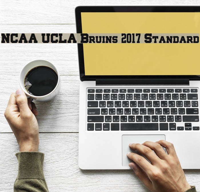 NCAA UCLA Bruins 2017 Standard Font examples