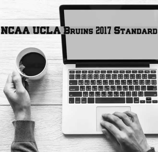 NCAA UCLA Bruins 2017 Standard Caratteri examples