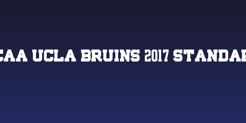 NCAA UCLA Bruins 2017 Standard Social Header
