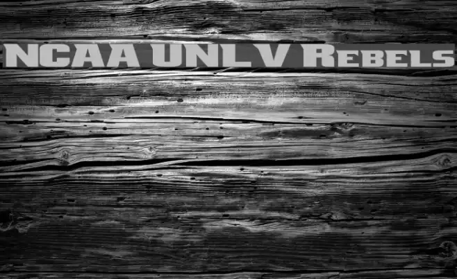 NCAA UNLV Rebels Font examples