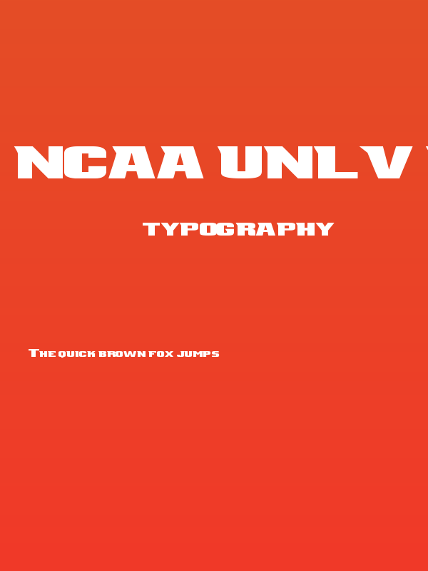 NCAA UNLV Rebels Poster