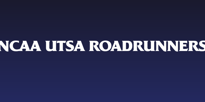 NCAA UTSA Roadrunners Social Header