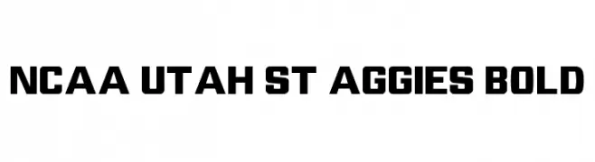 NCAA Utah St Aggies Bold  Fuentes Gratis Descargar