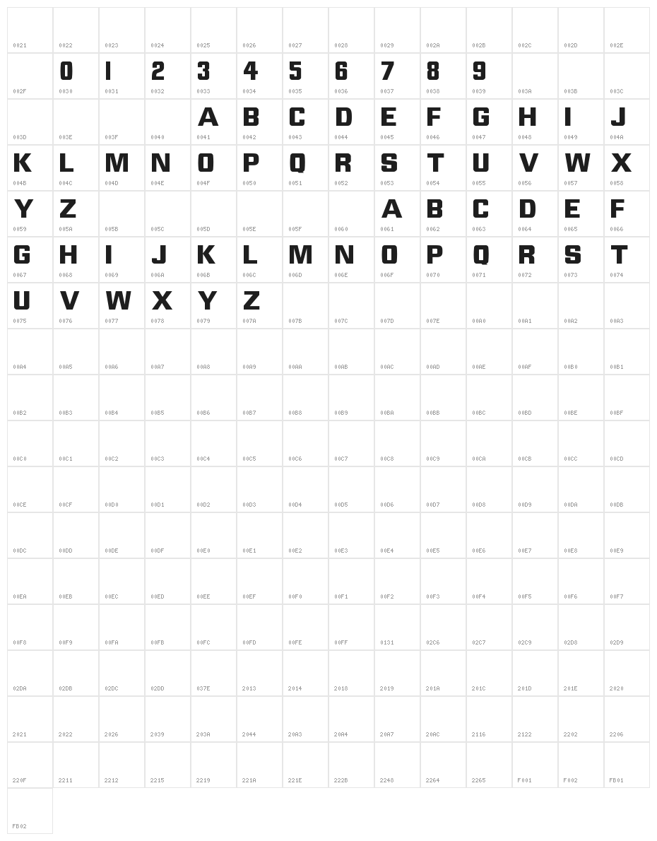 NCAA Utah St Aggies Bold Character Map