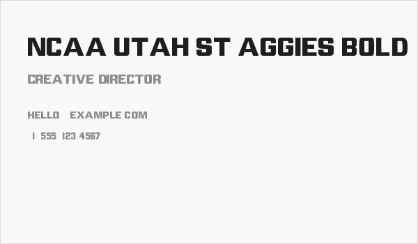 NCAA Utah St Aggies Bold Business Card