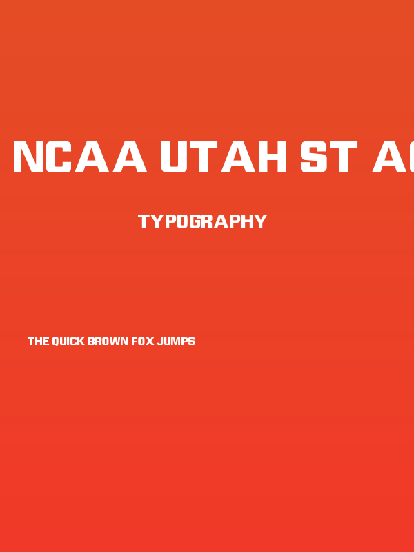 NCAA Utah St Aggies Bold Poster