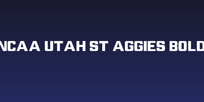 NCAA Utah St Aggies Bold Social Header