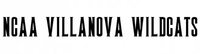 NCAA Villanova Wildcats  font caratteri gratis