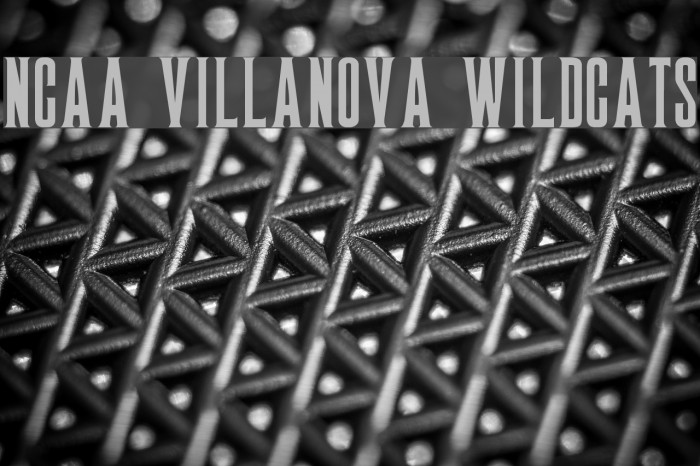 NCAA Villanova Wildcats 字体 examples