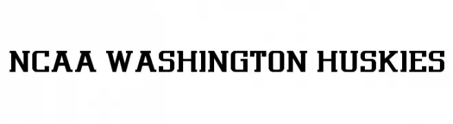 NCAA Washington Huskies  تنزيل الخطوط