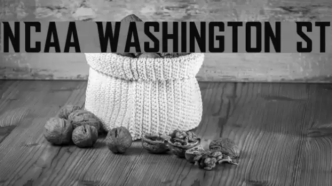NCAA Washington St Font examples
