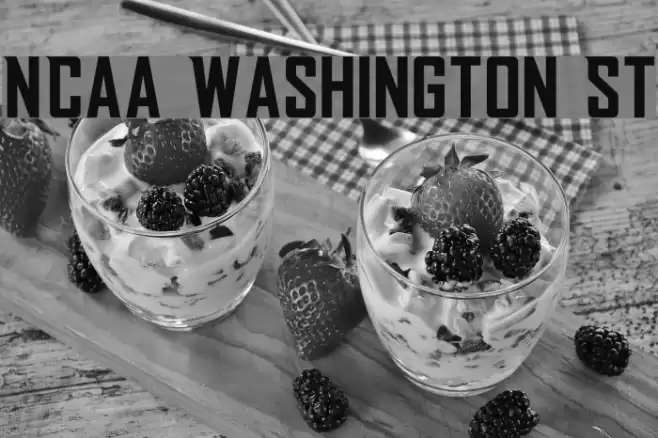NCAA Washington St Font examples