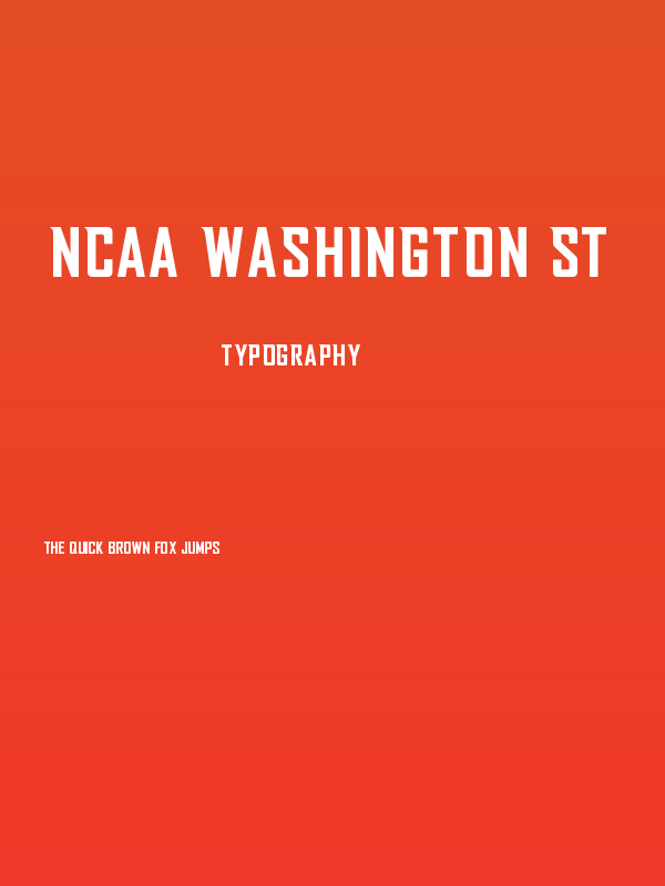 NCAA Washington St Poster