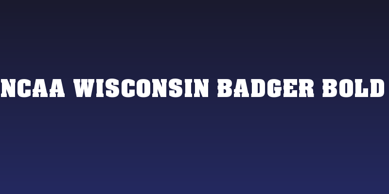 NCAA Wisconsin Badger Bold Social Header