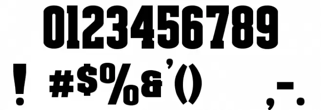 NCAA Wisconsin Badgers 2016 Font OTHER CHARS