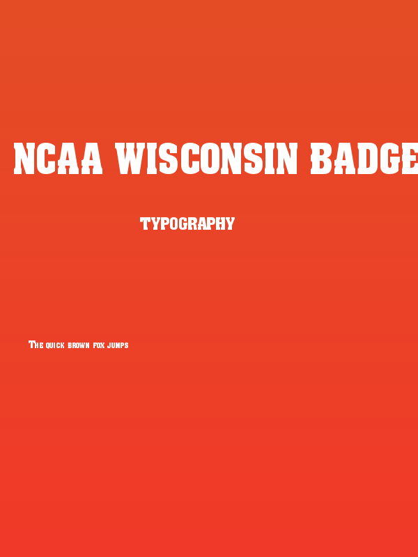 NCAA Wisconsin Badgers 2016 Poster