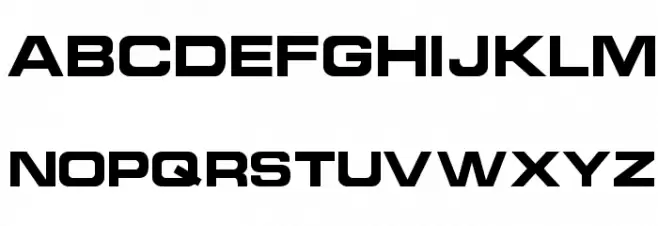 NCC1701A Regular Font UPPERCASE