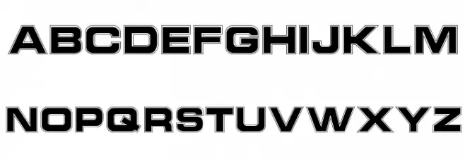 NCCINLINE Regular 字体 大写
