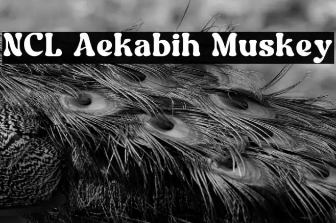 NCL Aekabih Muskey Fonte examples