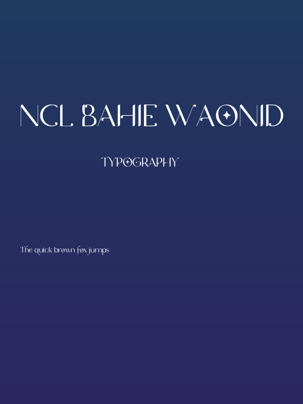 NCL Bahie Waonid Poster