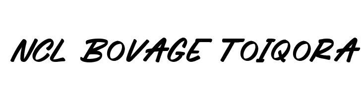 NCL Bovage Toiqora フリーフォントのダウンロード