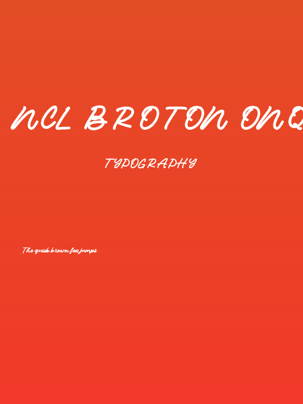 NCL Broton Onqtuops Poster