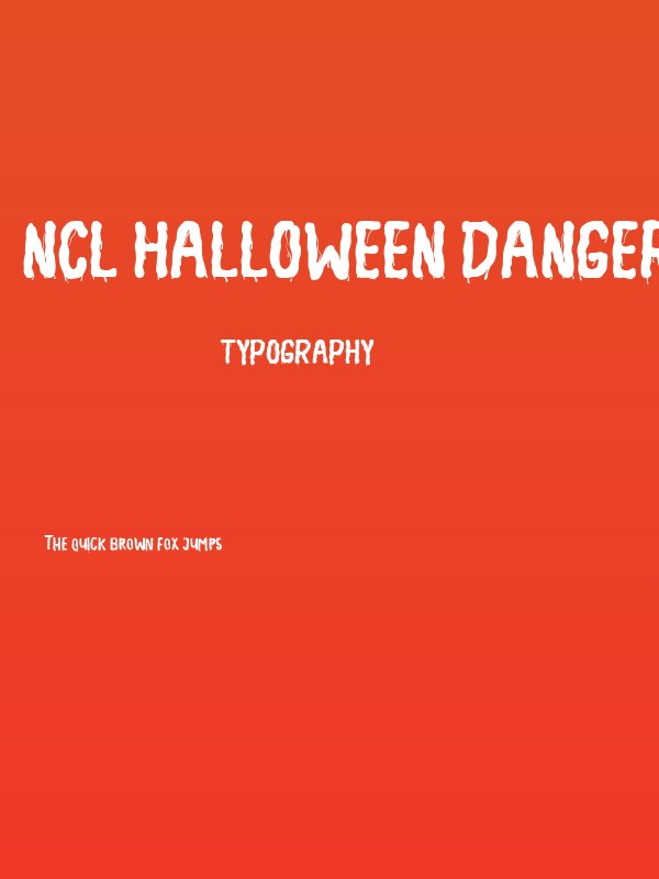 NCL Halloween Danger Poster