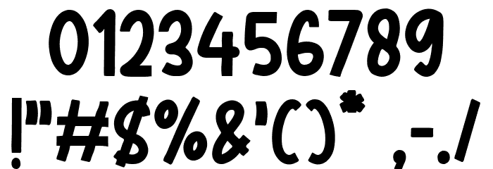 NCL Lemonade Gloshrify Font OTHER CHARS
