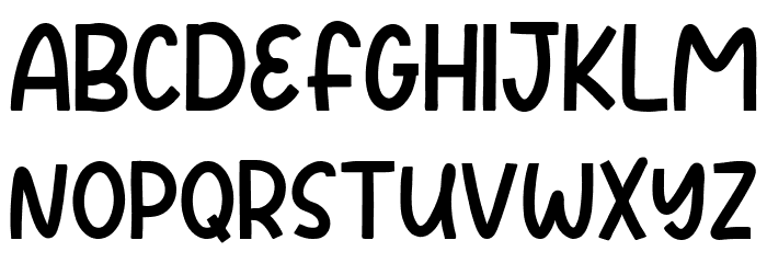 NCL Lemonade Gloshrify Font UPPERCASE