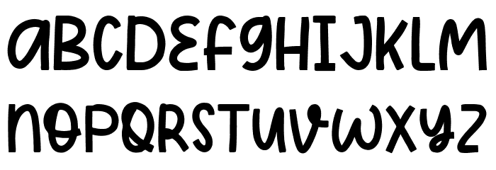 NCL Lemonade Gloshrify Font LOWERCASE