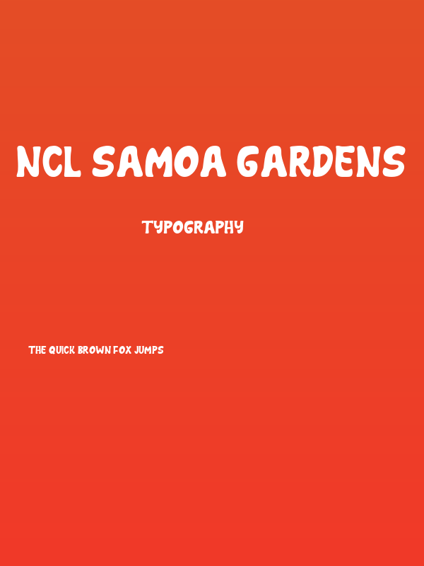 NCL Samoa Gardens Poster
