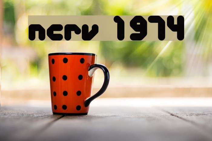 NCRV 1974 Font examples
