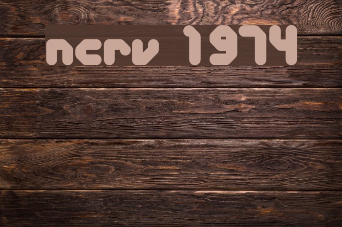 NCRV 1974 Font examples