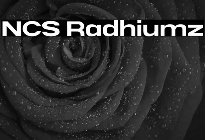 NCS Radhiumz Font examples