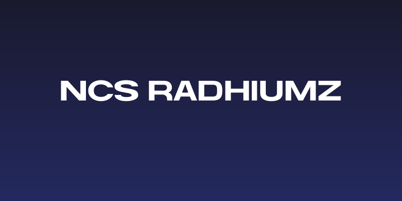 NCS Radhiumz Social Header