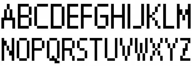 NDS12 Font Litere mari