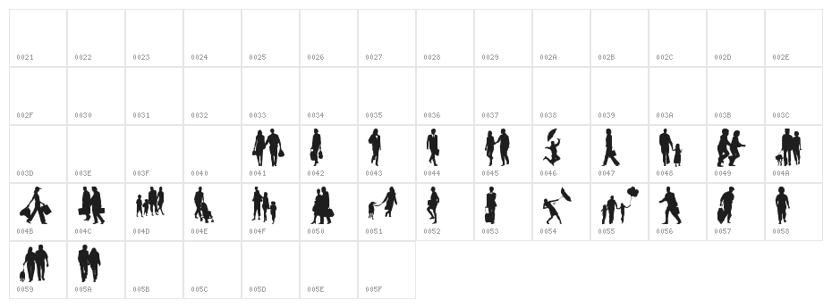 ND_Urban II Character Map