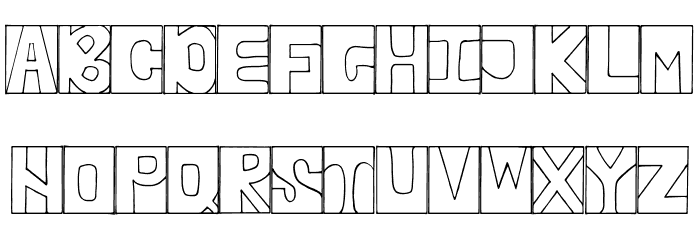 NEBBIANERO Font LOWERCASE